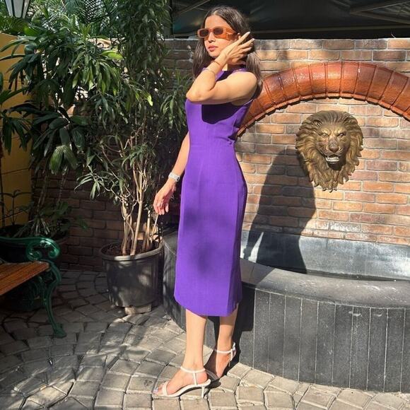 RARE!!! ZARA Sleeveless Midi Dress NWT - Picture 5 of 15